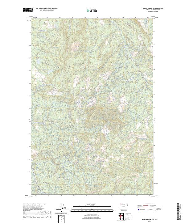 USGS Topographic Map – Wickiup Mountain