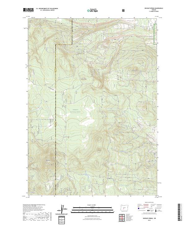 USGS Topographic Map – Wickiup Spring