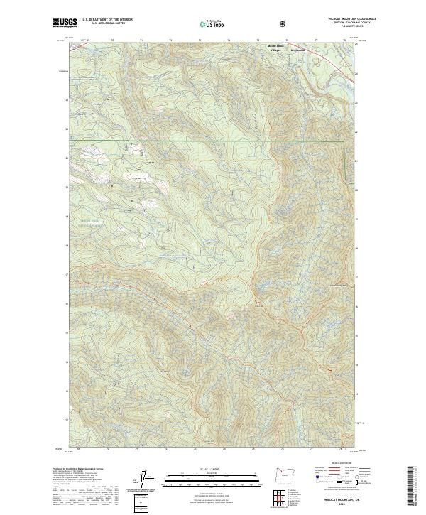USGS Topographic Map – Wildcat Mountain