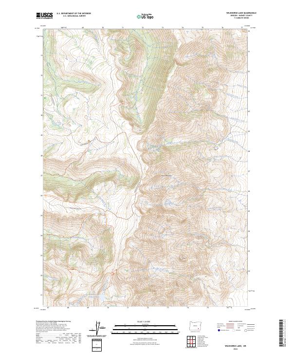 USGS Topographic Map – Wildhorse Lake