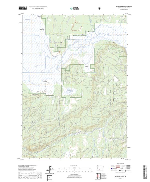 USGS Topographic Map – Wildhorse Ridge