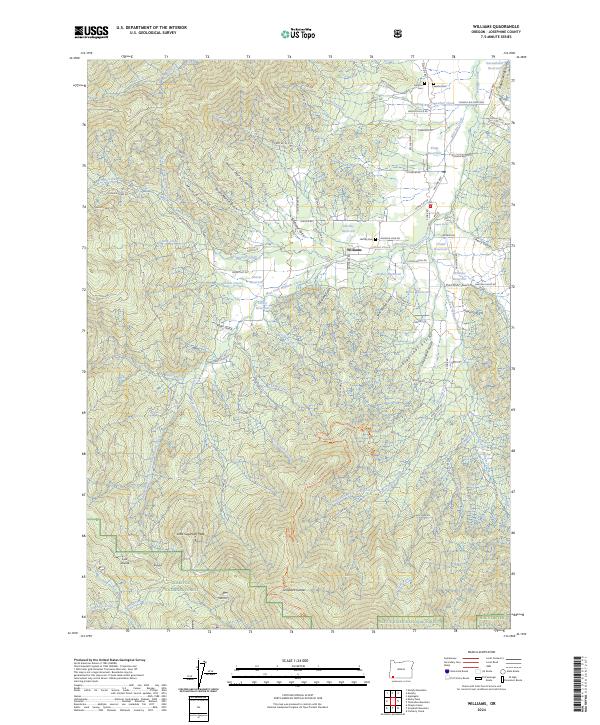 USGS Topographic Map – Williams