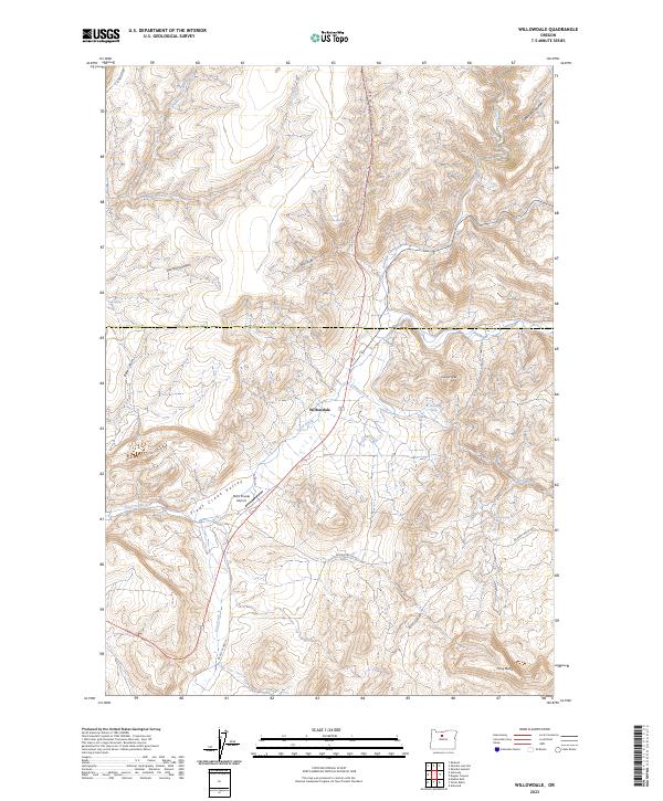 USGS Topographic Map – Willowdale