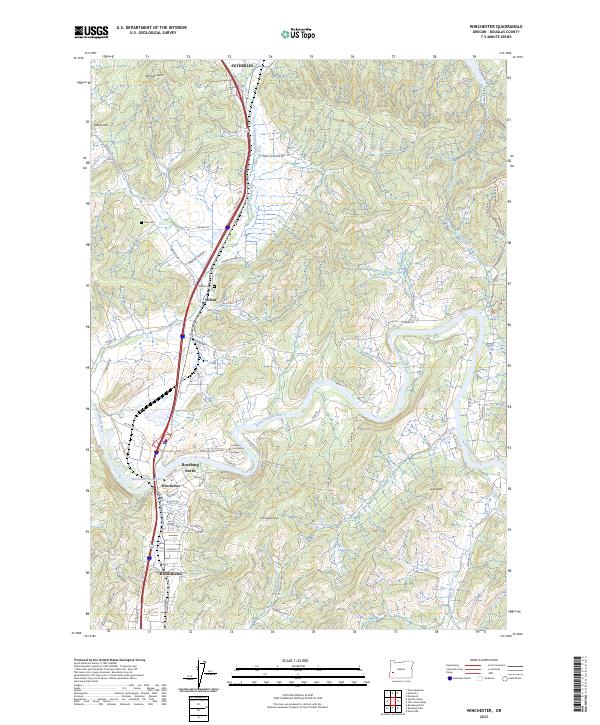 USGS Topographic Map – Winchester
