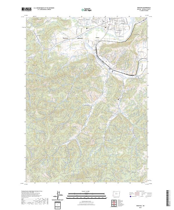 USGS Topographic Map – Winston