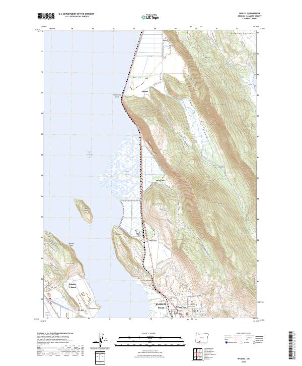USGS Topographic Map – Wocus