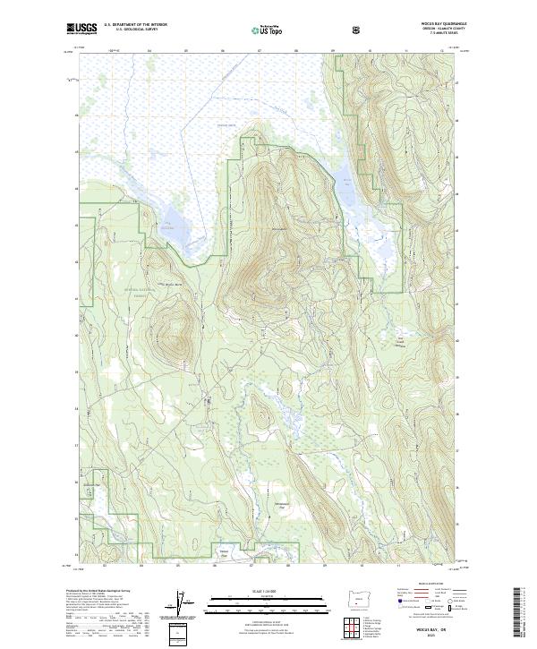 USGS Topographic Map – Wocus Bay