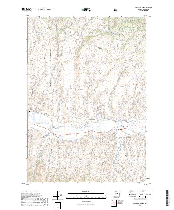 USGS Topographic Map – Wolfinger Butte