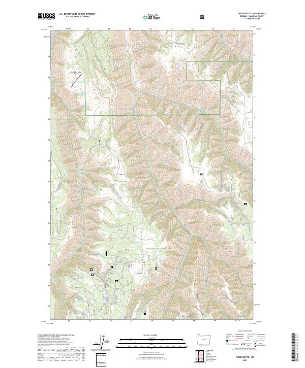 USGS Topographic Map – Wood Butte