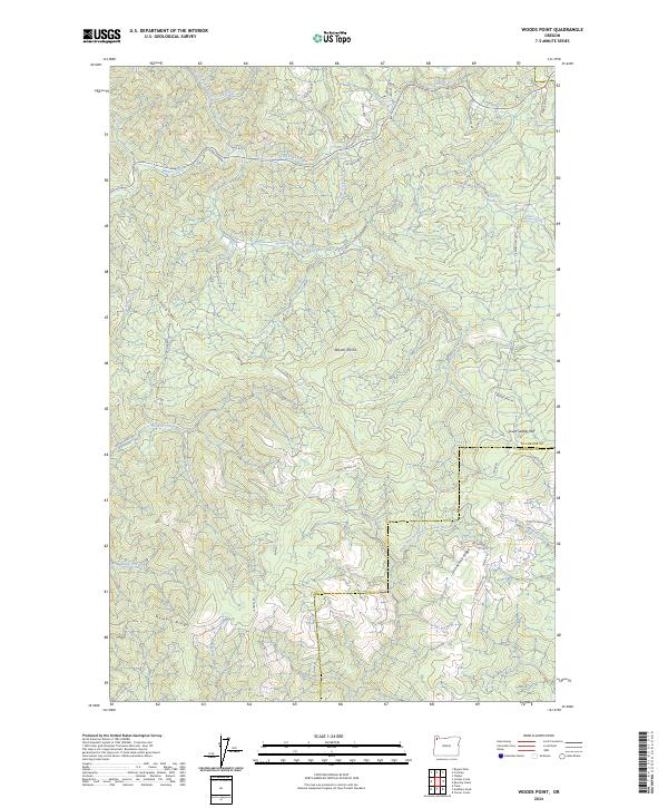 USGS Topographic Map – Woods Point
