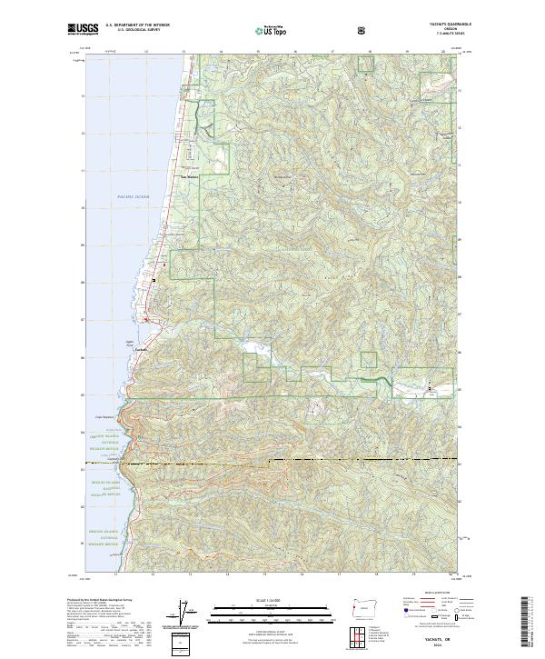 USGS Topographic Map – Yachats