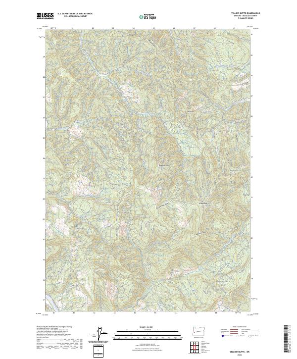 USGS Topographic Map – Yellow Butte