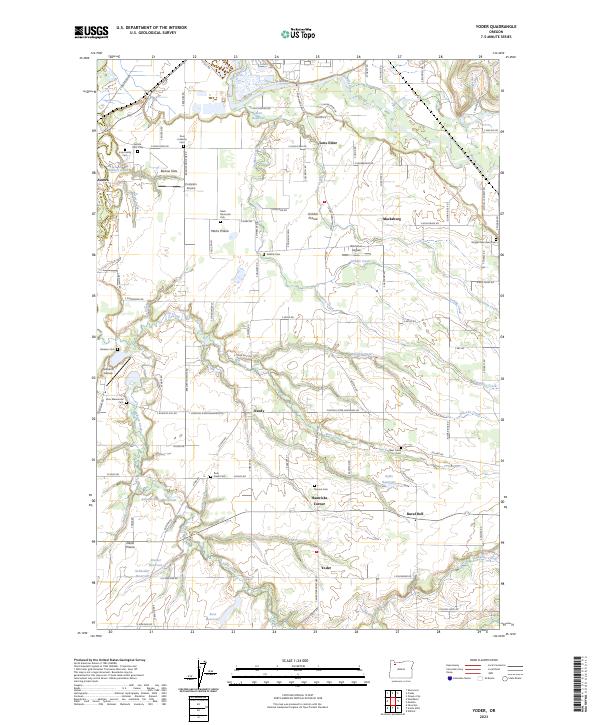 USGS Topographic Map – Yoder