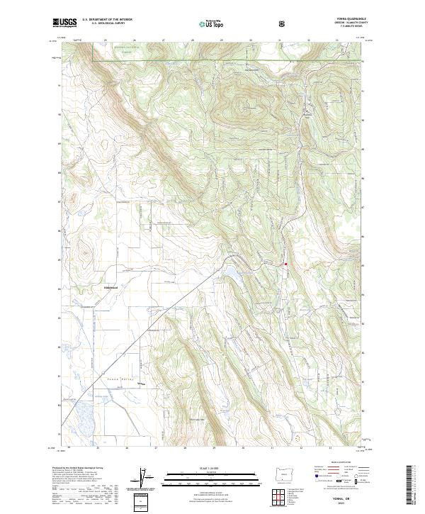 USGS Topographic Map – Yonna