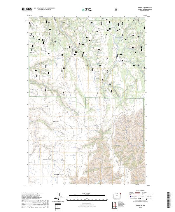 USGS Topographic Map – Zumwalt