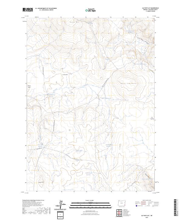 USGS Topographic Map – aa-Tiipi Flat