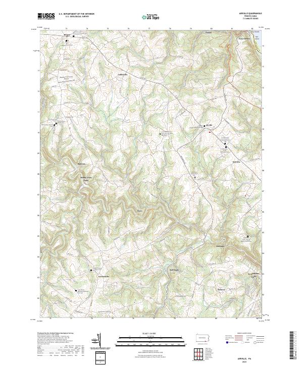 USGS Topographic Map – Airville