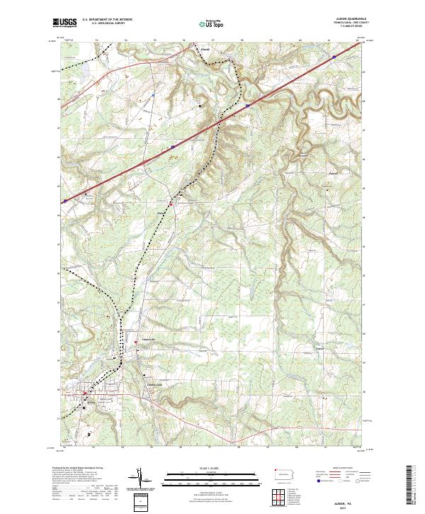 USGS Topographic Map – Albion