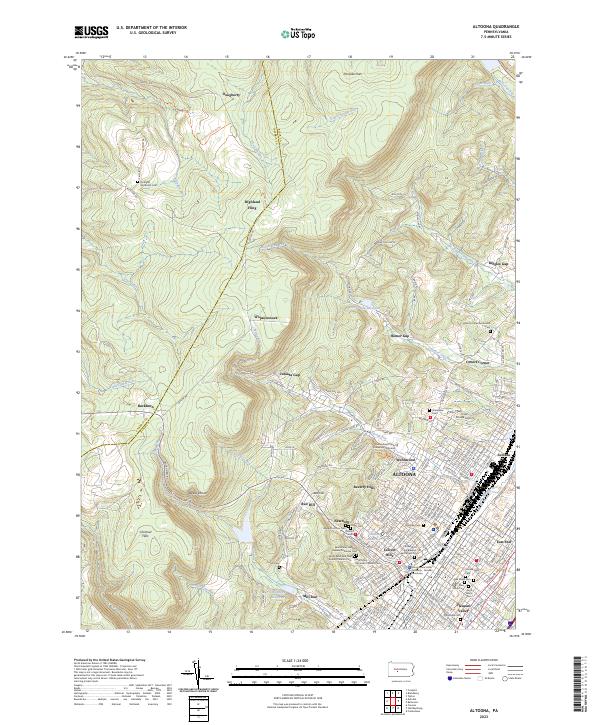 USGS Topographic Map – Altoona