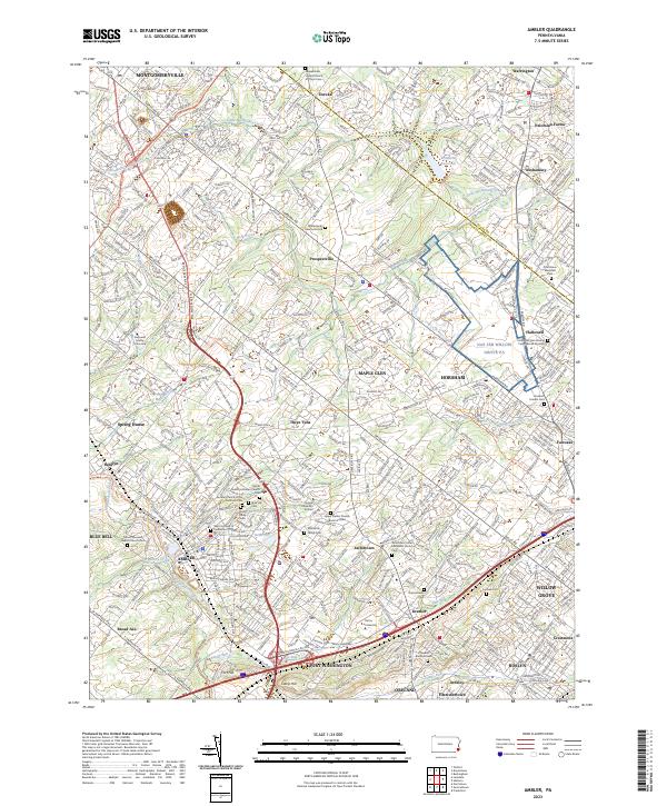 USGS Topographic Map – Ambler