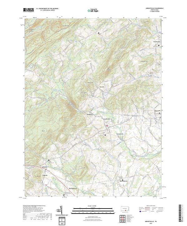 USGS Topographic Map – Arendtsville