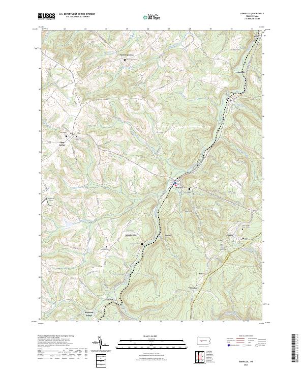 USGS Topographic Map – Ashville