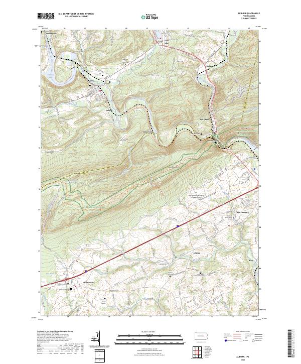 USGS Topographic Map – Auburn