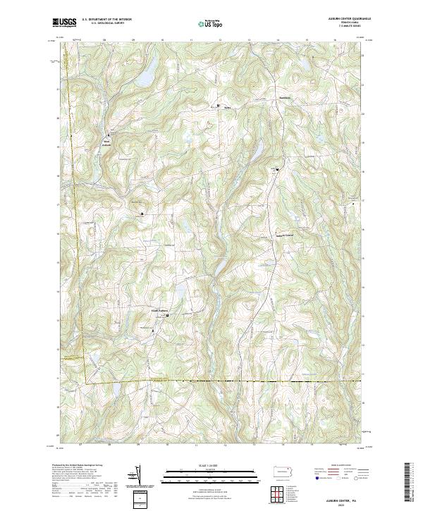 USGS Topographic Map – Auburn Center
