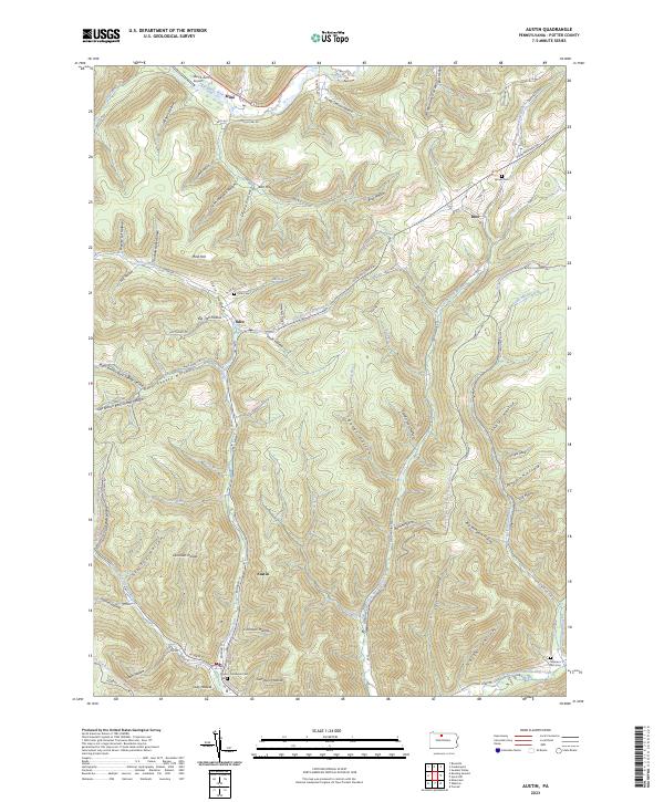 USGS Topographic Map – Austin