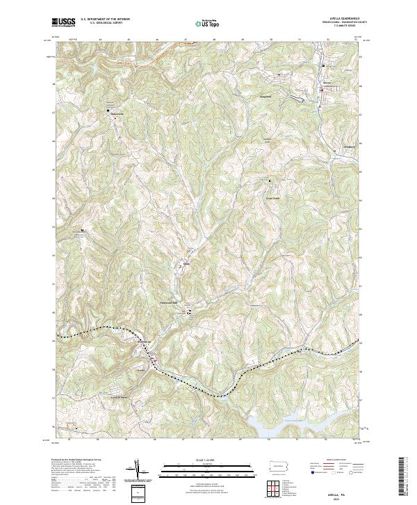 USGS Topographic Map – Avella