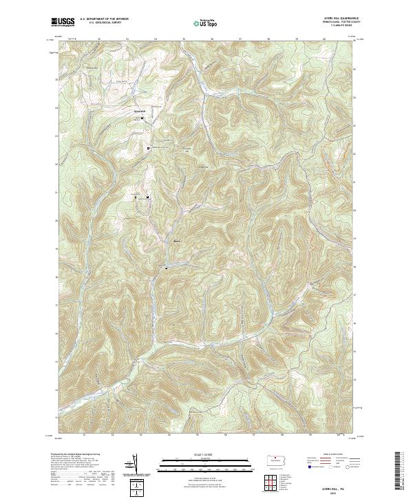 USGS Topographic Map – Ayers Hill
