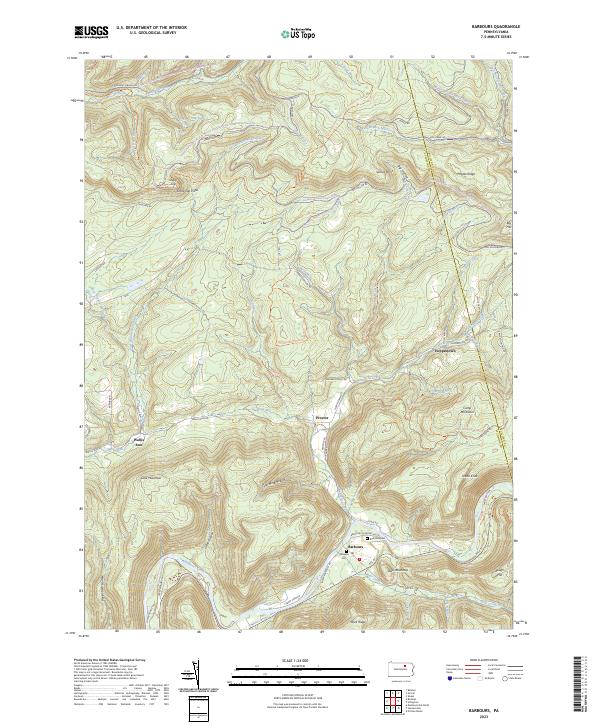 USGS Topographic Map – Barbours