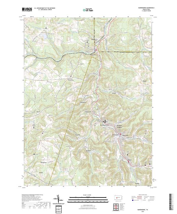 USGS Topographic Map – Barnesboro
