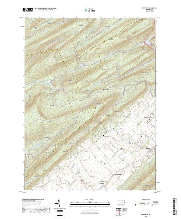 USGS Topographic Map – Barrville