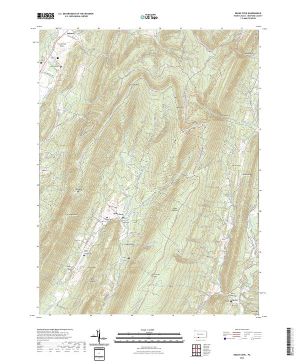 USGS Topographic Map – Beans Cove