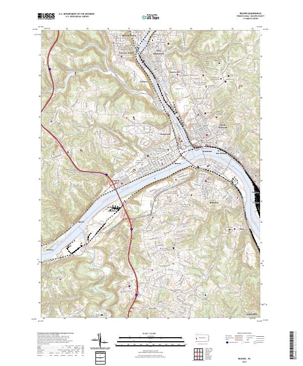 USGS Topographic Map – Beaver