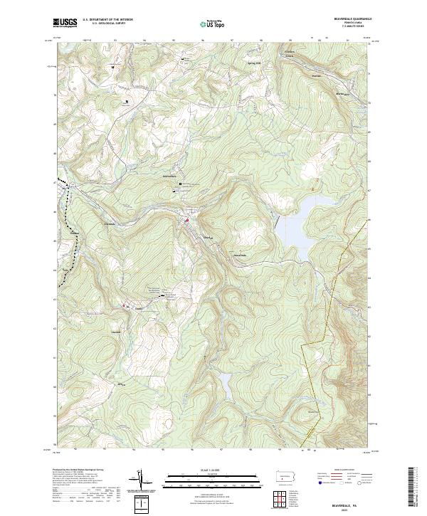 USGS Topographic Map – Beaverdale