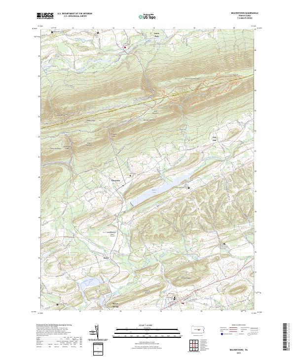 USGS Topographic Map – Beavertown
