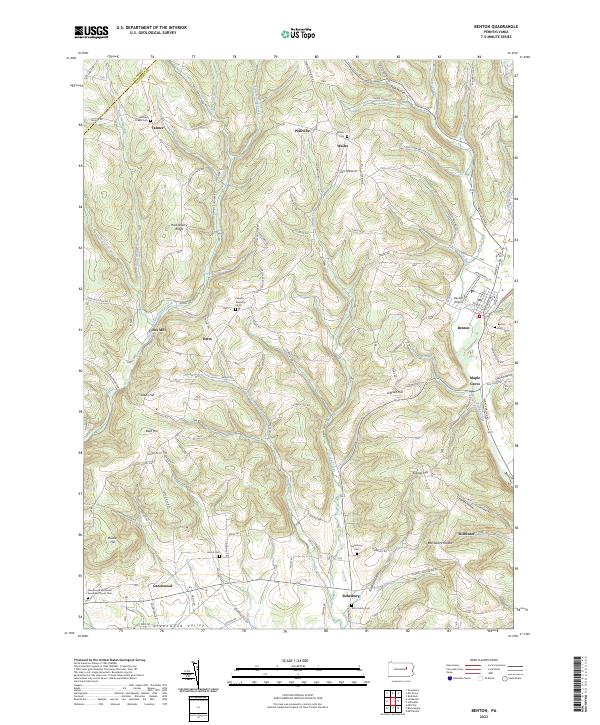 USGS Topographic Map – Benton