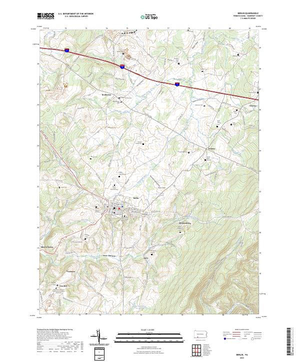 USGS Topographic Map – Berlin