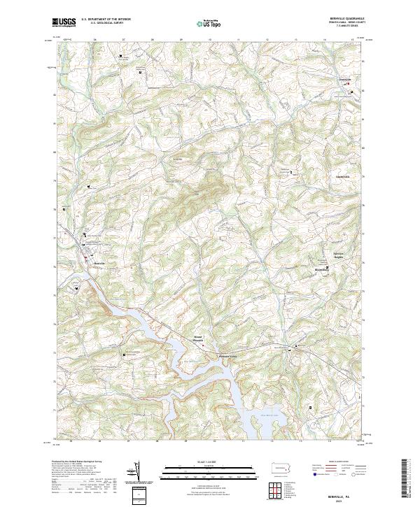 USGS Topographic Map – Bernville