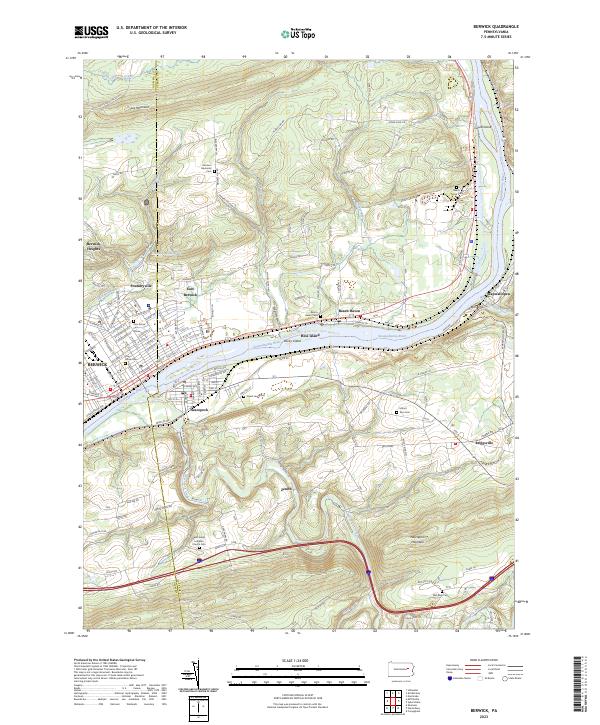 USGS Topographic Map – Berwick