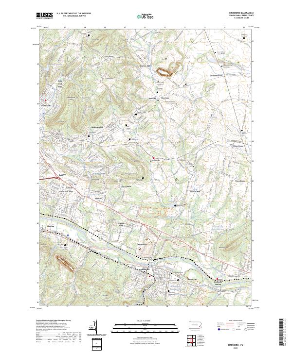 USGS Topographic Map – Birdsboro