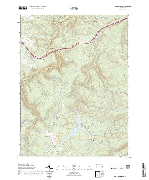 USGS Topographic Map – Black Moshannon