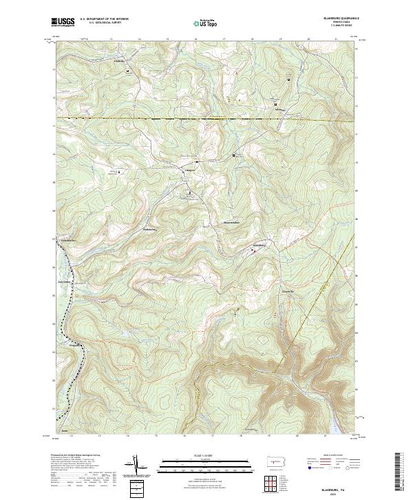 USGS Topographic Map – Blandburg