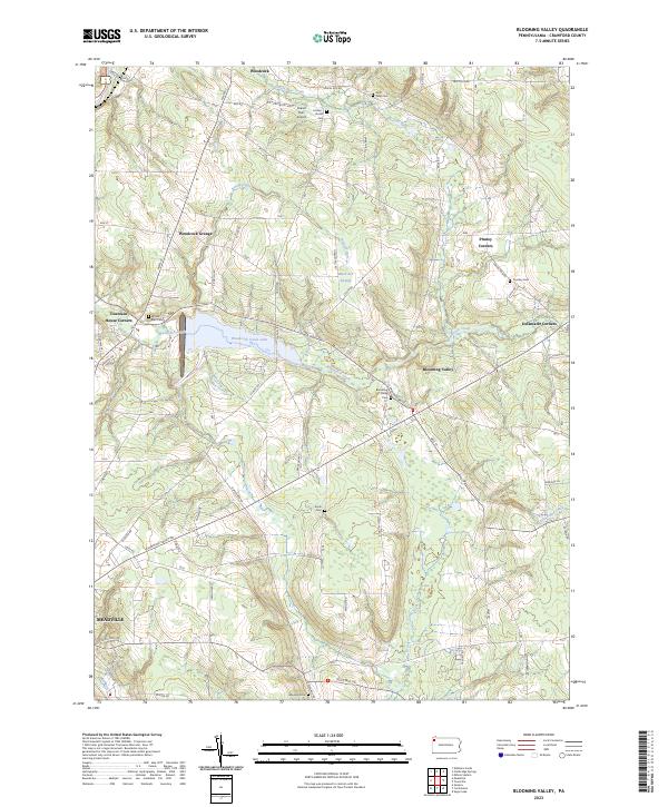 USGS Topographic Map – Blooming Valley