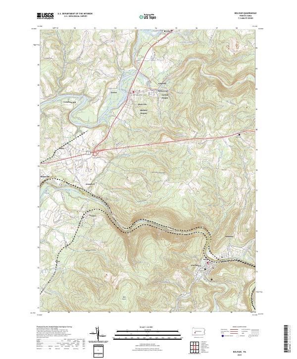 USGS Topographic Map – Bolivar