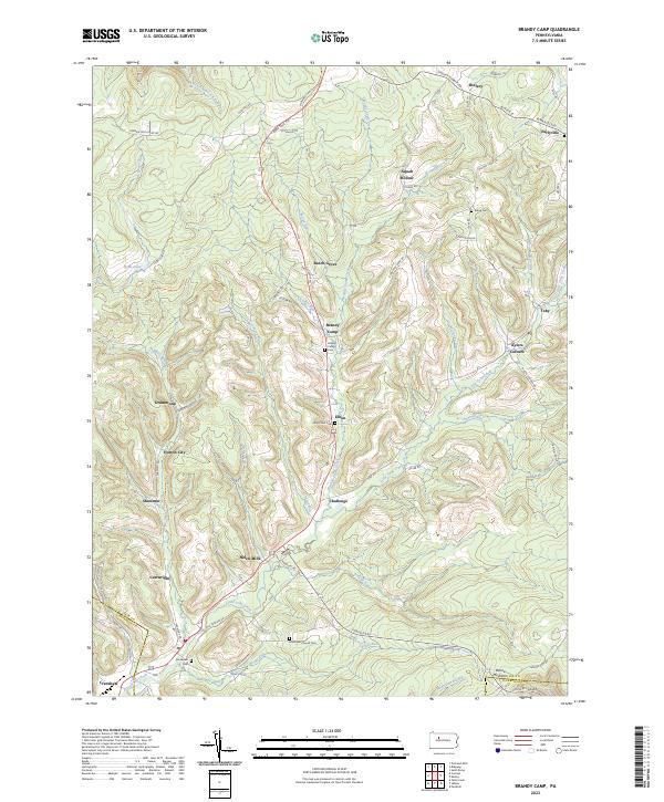 USGS Topographic Map – Brandy Camp