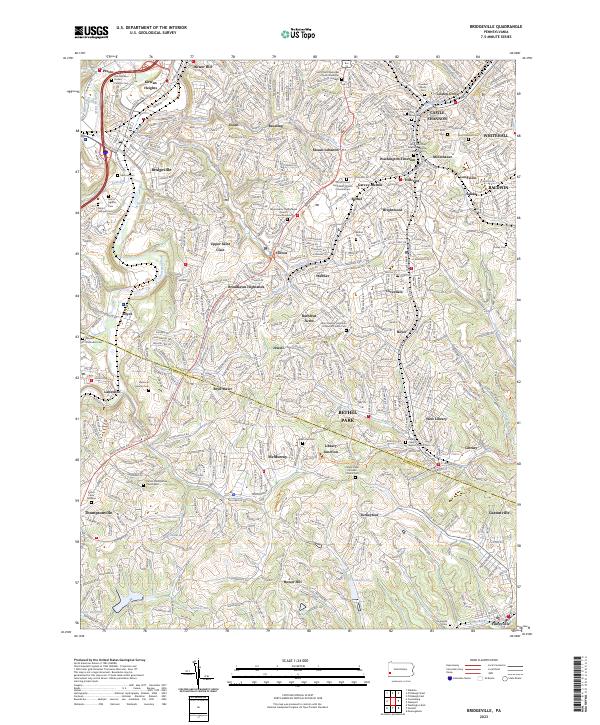 USGS Topographic Map – Bridgeville