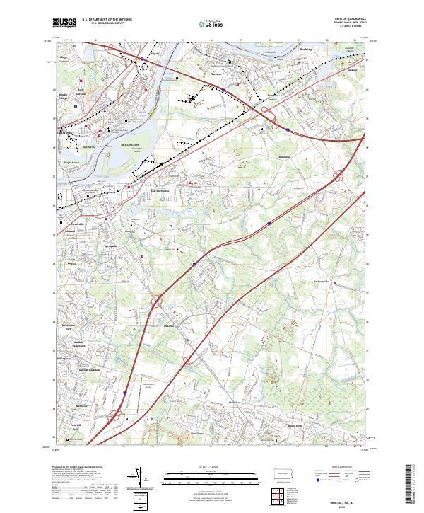 USGS Topographic Map – Bristol
